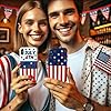 Suncalla 300 Pcs Patriotic Mini Star for Craft 0.2 Inch Small 4th of July Embellishment 250 Anniversary Tiny Red White Blue Star Glitter Ornament Little Craft Piece for DIY Independence Day Decoration #4