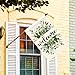 AVOIN colorlife Spring Summer Floral Welcome House Flag 28x40 Inch Double Sided Outside, Eucalyptus Seasonal Farmhouse Yard Outdoor Flag