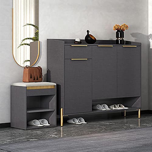Pieds de table effilés élégants en métal noir mat 35 cm pour commode