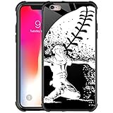 CARLOCA iPhone 6S Plus Case,iPhone 6 Plus Cases for Girls Boys,Baseball Catcher at Home Pattern Design Shockproof Anti-Scratch Case for Apple iPhone 6/6s Plus Baseball Catcher