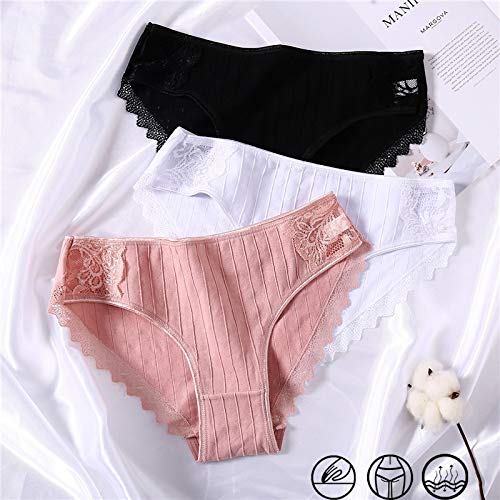 Culotte en dentelle anti-marques avec doublure coton hypoallergénique