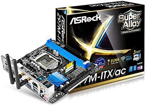 ASRock Z97M-ITX/AC LGA1150/ Intel Z97/ DDR3/ SATA3&USB3.0/ WiFi/ A&GbE/ Mini-ITX Motherboard