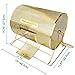 YH Poker Deluxe Medium Size Brass Plated Raffle Drawing Ticket Drum Holds 5000 Drawing Tickets Spinning Lottery