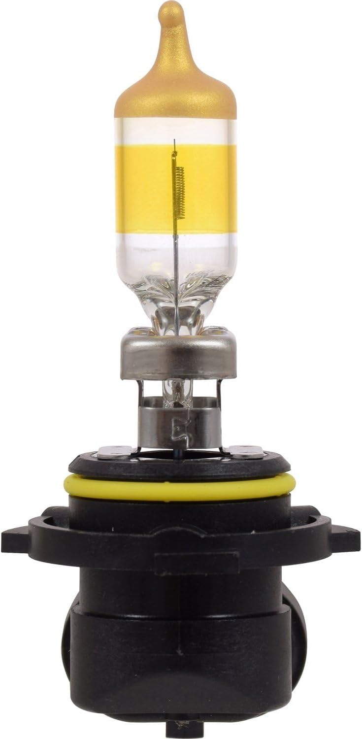 SYLVANIA - 9006 Fog Vision - High Performance Yellow Halogen Fog Lights, Sleek Style & Improved Safety, Street Legal, For Fog Use Only (Contains 2 Bulbs)