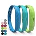 Produktbild iFeeker Für Fitbit Flex 2 Zubehör Ersatz Armband Classic Weiche Silikon Metall Schließe Uhr Buckle Design Armband Halter Tasche für 2016 Fitbit Flex 2 Fitness Activity Tracker (Klein oder Groß)