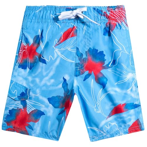 Image of Kanu Surf Boys' Terrapin Turtle Quick Dry Beach Board Shorts Swim Trunk