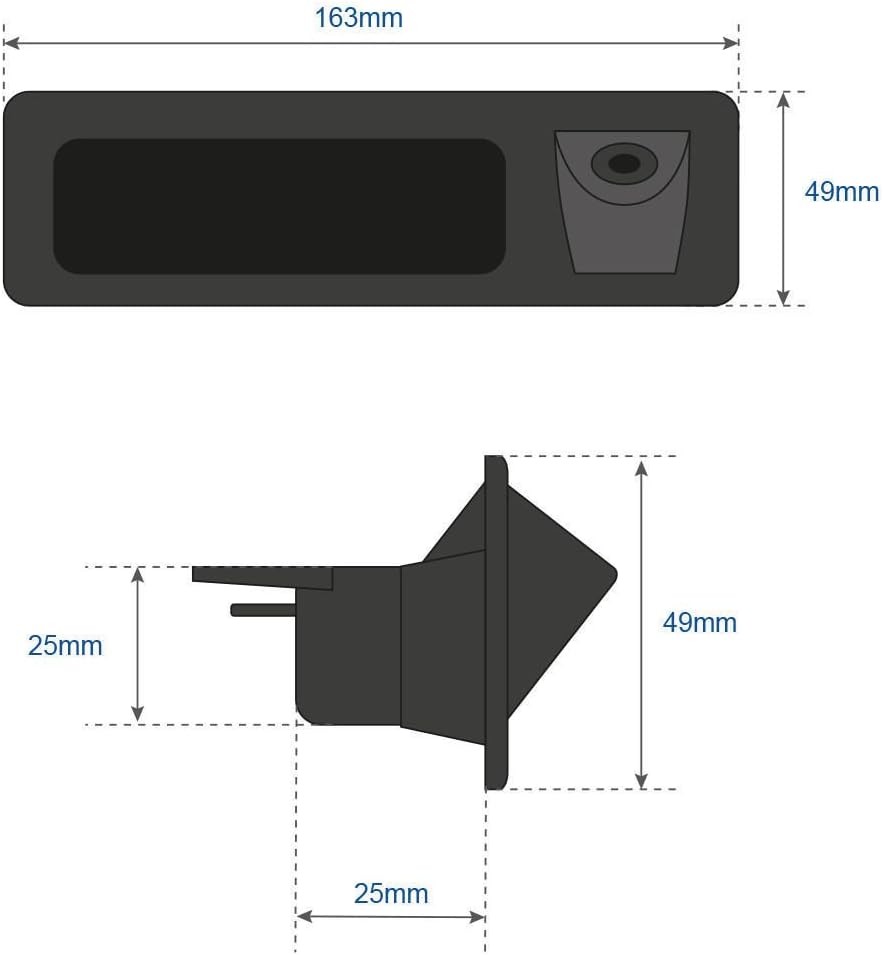 Authentic Crazy Deals HD 1280x720p Reversing Camera Integrated in Trunk Handle Rear View Backup Camera for 3er F30 5er F10 F11 X3 F25 320Li/530i/328i/535Li/520Li 2012-2015