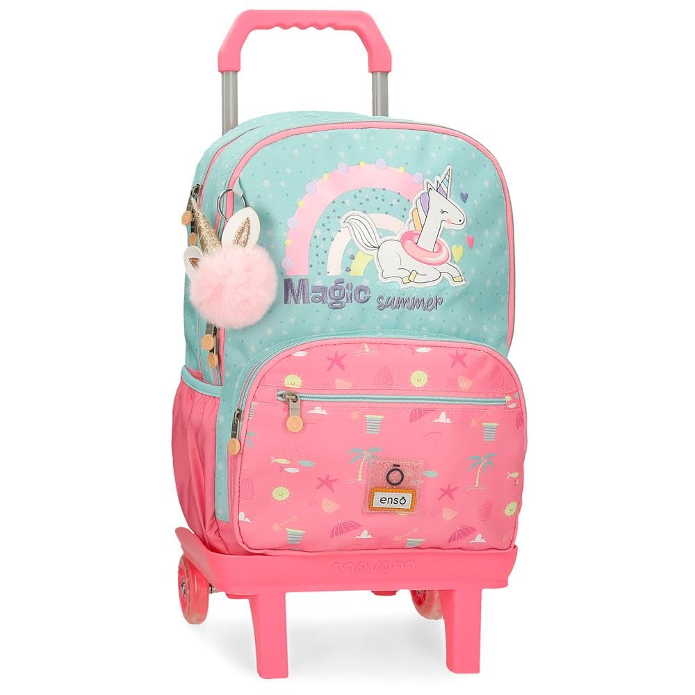 Enso Magic Summer Mochila Escolar con Carro Multicolor 32x44x17 cms Poliéster 23,94L