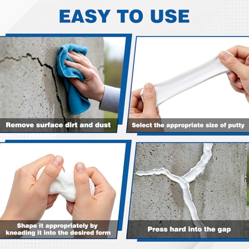 Image of U0U Moldable Silicone Putty,Waterproof Multi Purpose Butyl Seal Putty Tape 66 x 0.6 Inches,Plumbers Duct Seal Putty for Sink Drain Gap Wall Repair