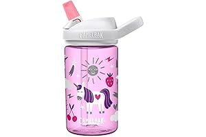 Eddy+ Kids BPA-Free Water Bottle with Straw for Children, 14oz