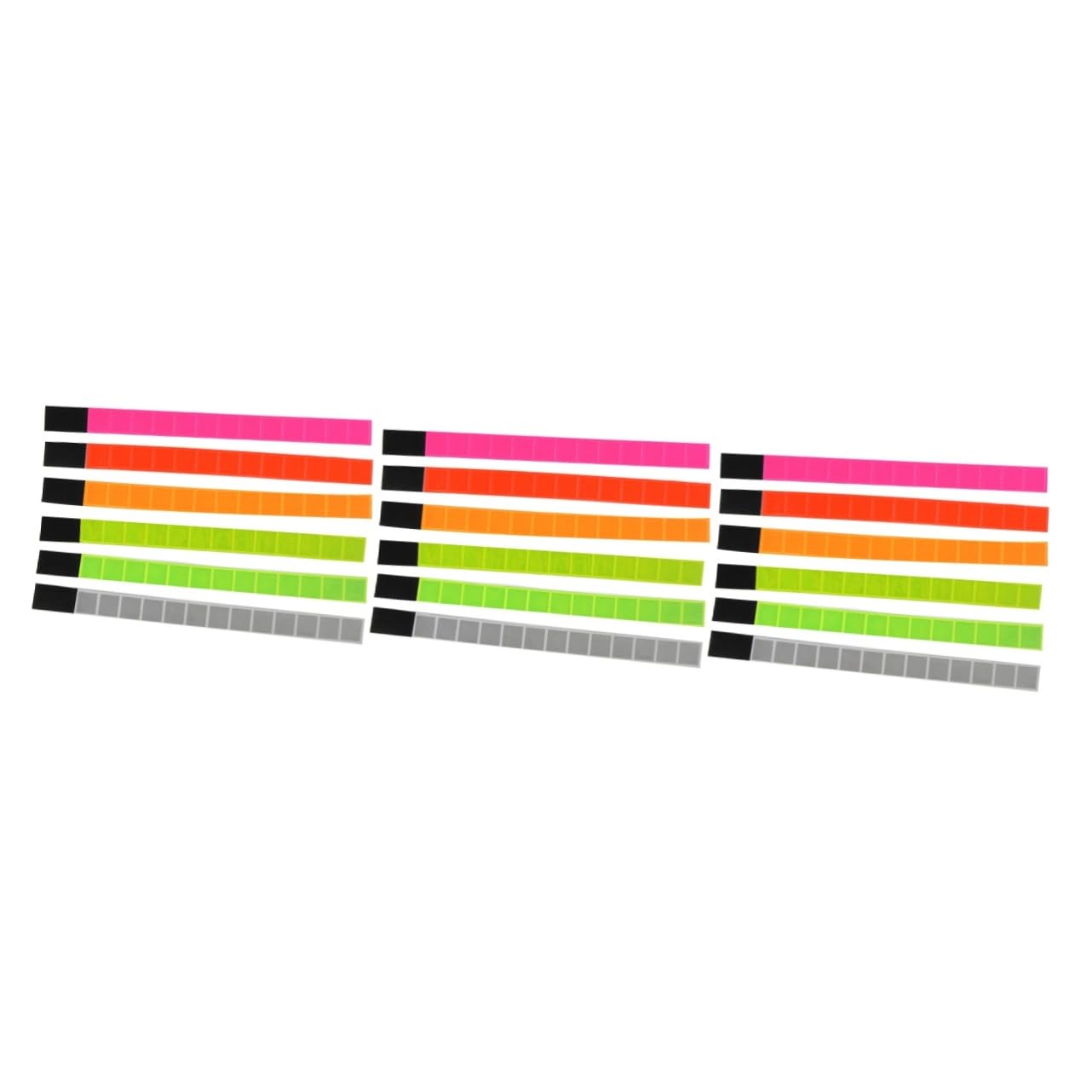 TOYANDONA 3 Sätze Reflektierendes Armband Fitnessstudio Bein Armbinde Bands Gehen Uhrenarmbänder Nachtlaufarmband Fluoreszierende Armbänder Für Konzerte Reflektierende Armbänder 6 Stücke * 3