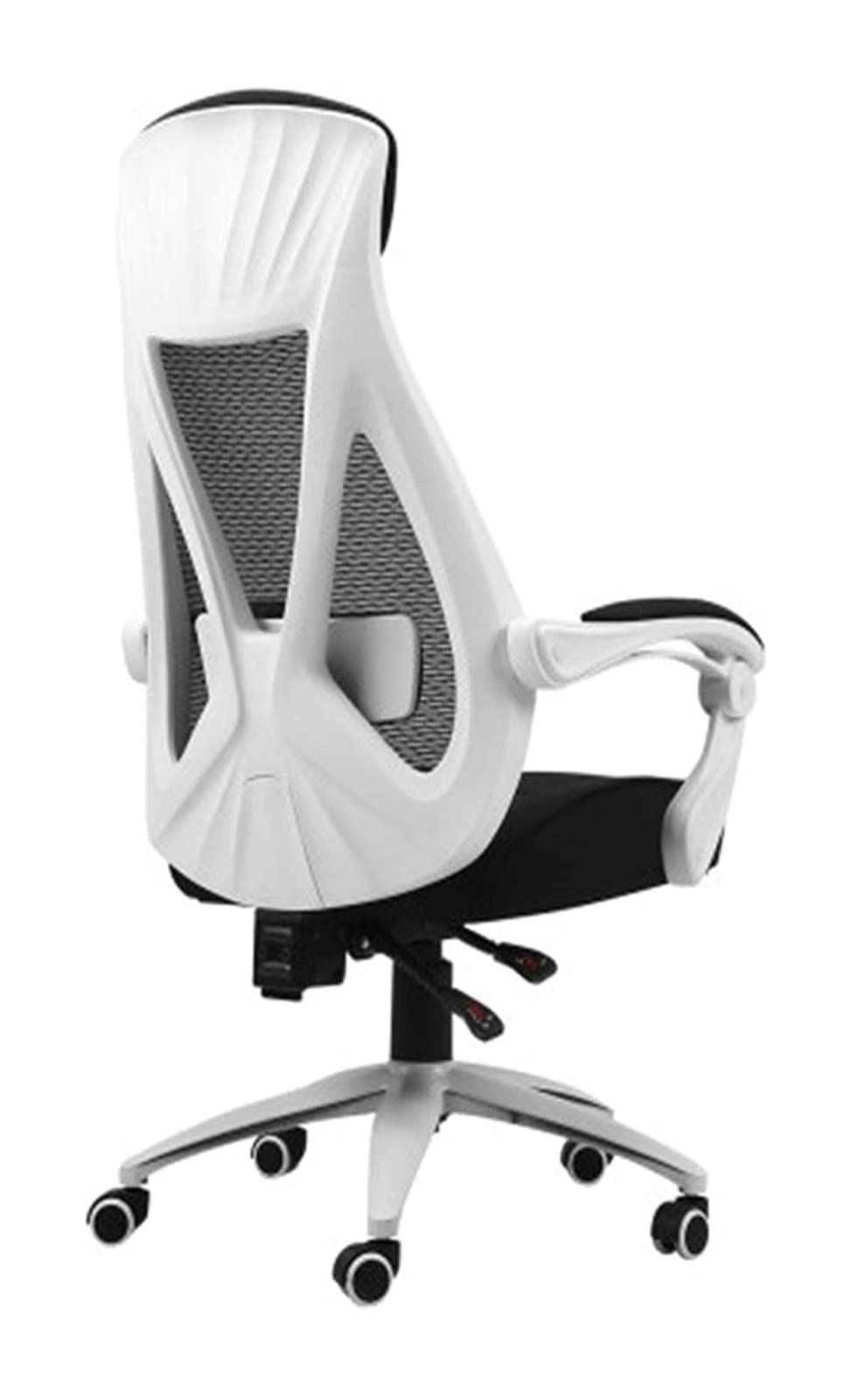 NZPOST Office Chair Computer Chair Ergonomic Gaming Chair Swivel Chair Recliner Chair Backrest Lift Work Chair Learning Game Chair Chair (White1)