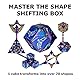 SHASHIBO Formwechsel-Box – Preisgekrönter, patentierter Zappelwürfel mit 36 Seltenerdmagneten – lässt Sich in über 70 Formen verwandeln (Artist Series - Cosmic Surfer)