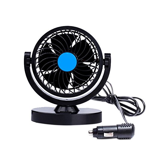 Anpress HX-T305 -&nbsp;Ventilador el&eacute;ctrico mini para interior de coche, 12&nbsp;V,&nbsp;rotaci&oacute;n de 360&ordm;, oscilante, bajo nivel de ruido