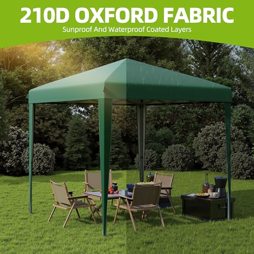 YITAHOME Pop Up Gazebo,3x3M Instant Heavy Duty Pop Up Tent with Storage Bag, Folding Outdoor Shelter for Outdoor Party Camping, Events (Green) - Image 5