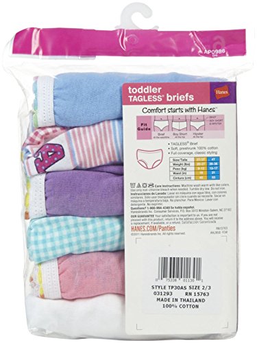 Hanes Girls' Toddler 6-Pack Brief3