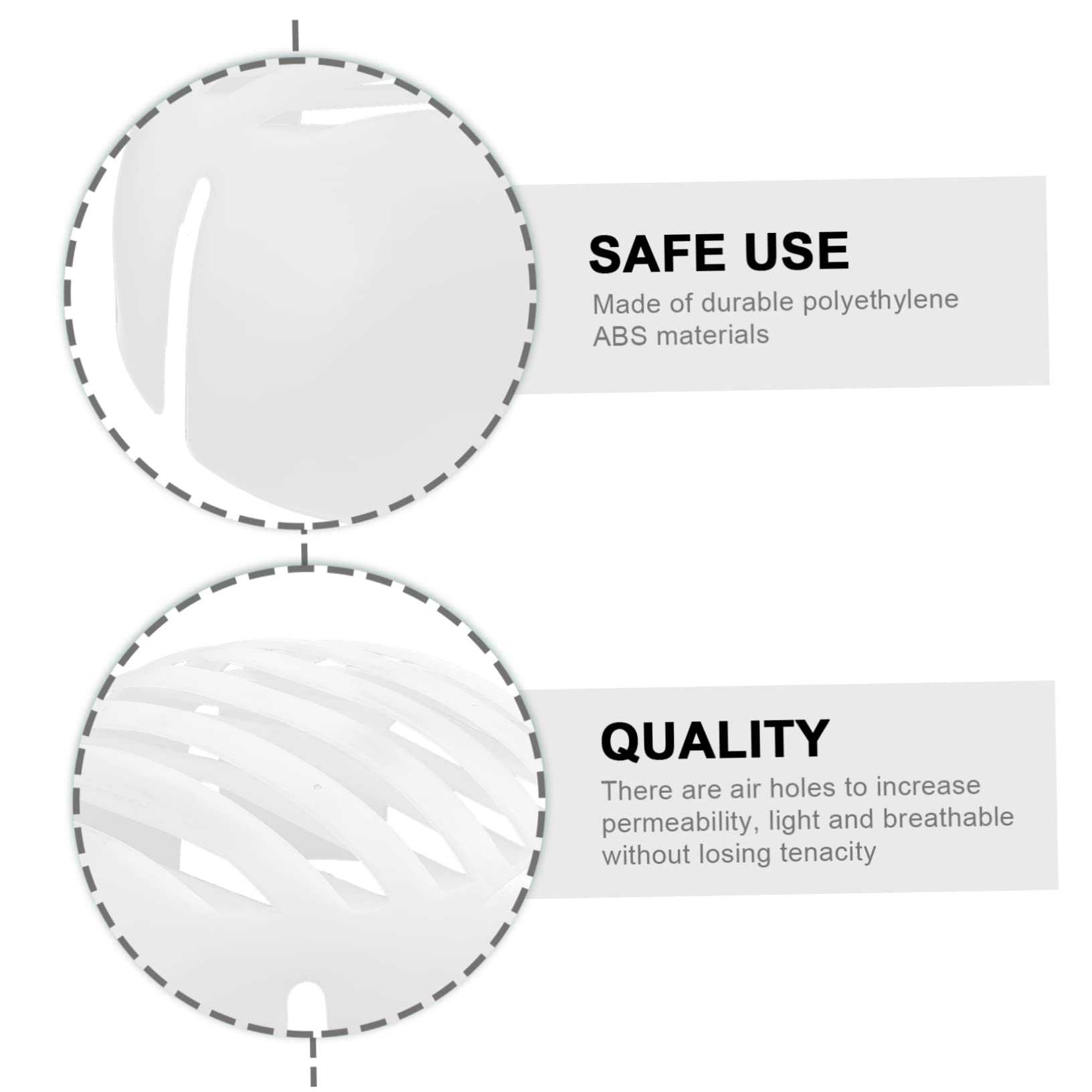 UKCOCO 3piezas Casco De Seguridad Vented para Protección De Cabeza Ligero y Transpirable para Construcción y Trabajo Industrial Protección Antichoque y Resistente