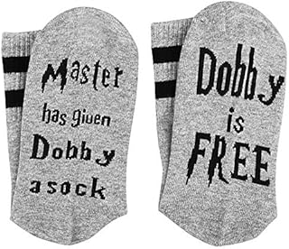 Comtervi Dobby free socks ankle cotton socks master has dobby a sock dobby free cotton socks unisex (one size, light grey-1), a