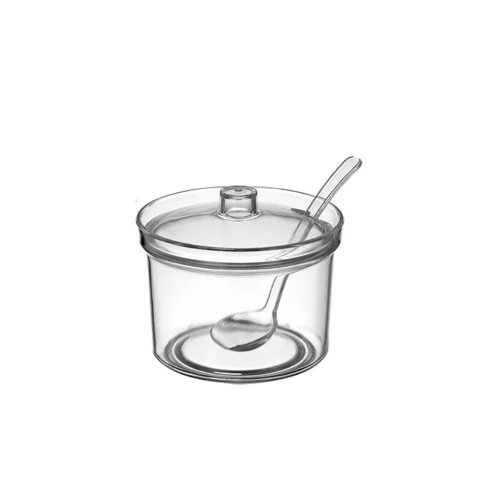 WSQHAO 3Pcs With Spoon And Lid Sugar Bowl for Condiment
