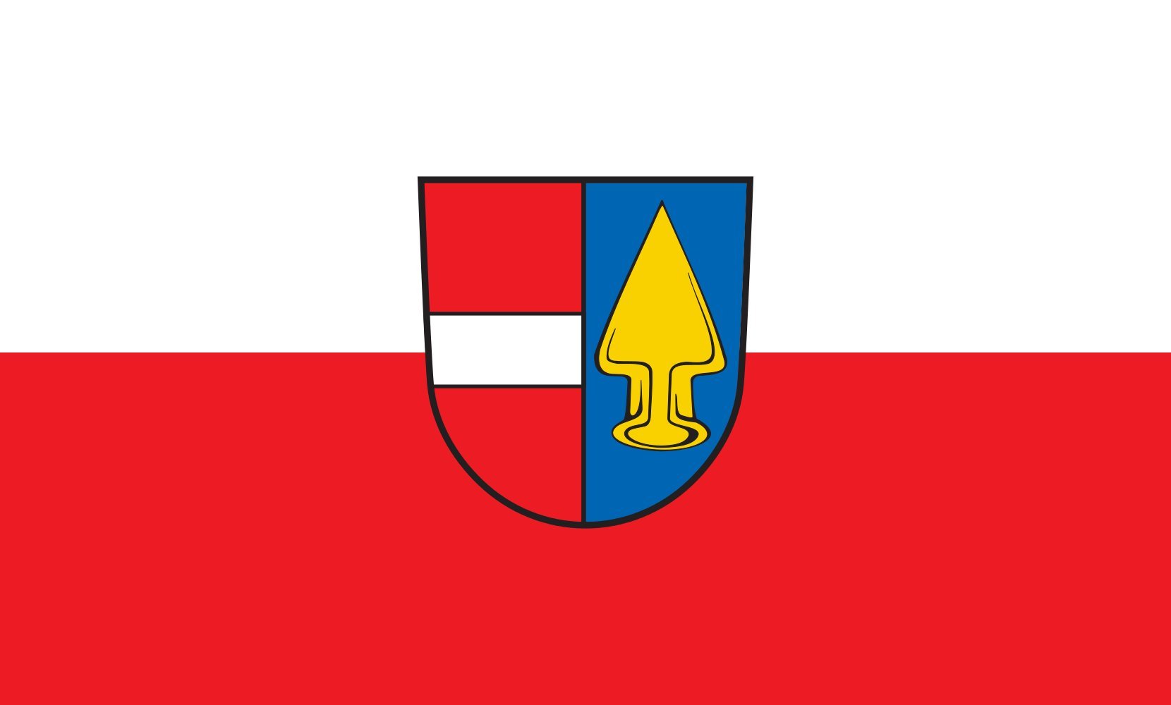 Drapeau Large Reute pour décoration extérieure | Grand format 90x150cm