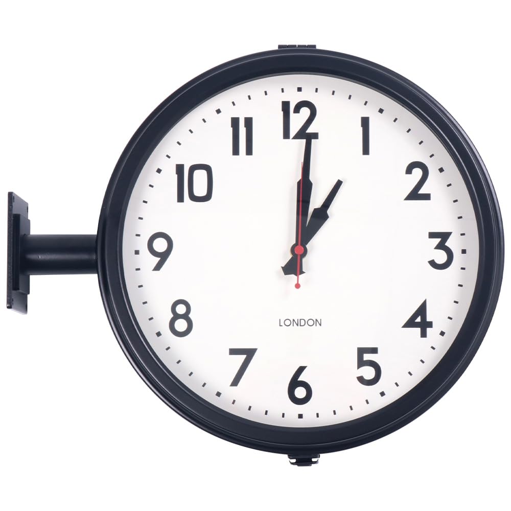 Bonarca Double-Sided Wall Clock, 31.7cm