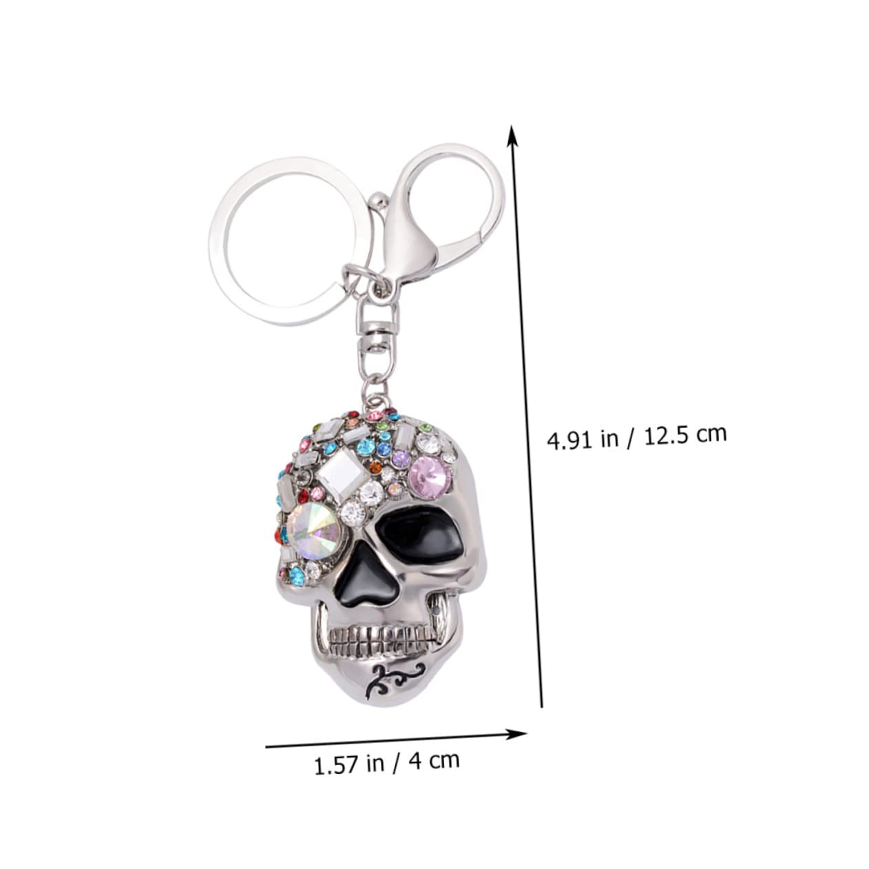 Portachiavi Cavolo Ornamento Portachiavi Teschio Portafoglio Semplice Kit Borse Sacchetti Ciondolo Portachiavi Teschio Portachiavi Con Strass Intarsiato Cristallo