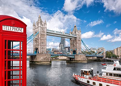 BELECO Fondo Fotográfico 7x5FT London Tower Bridge miniatura 1