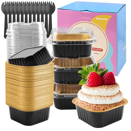 30% Off 60 Mini Baking Molds with Lids & Spoons