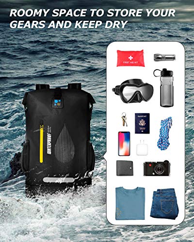 image for IDRYBAG PVC Waterproof Dry Bag Outdoor 30L, Marine Dry Bag Water Sport