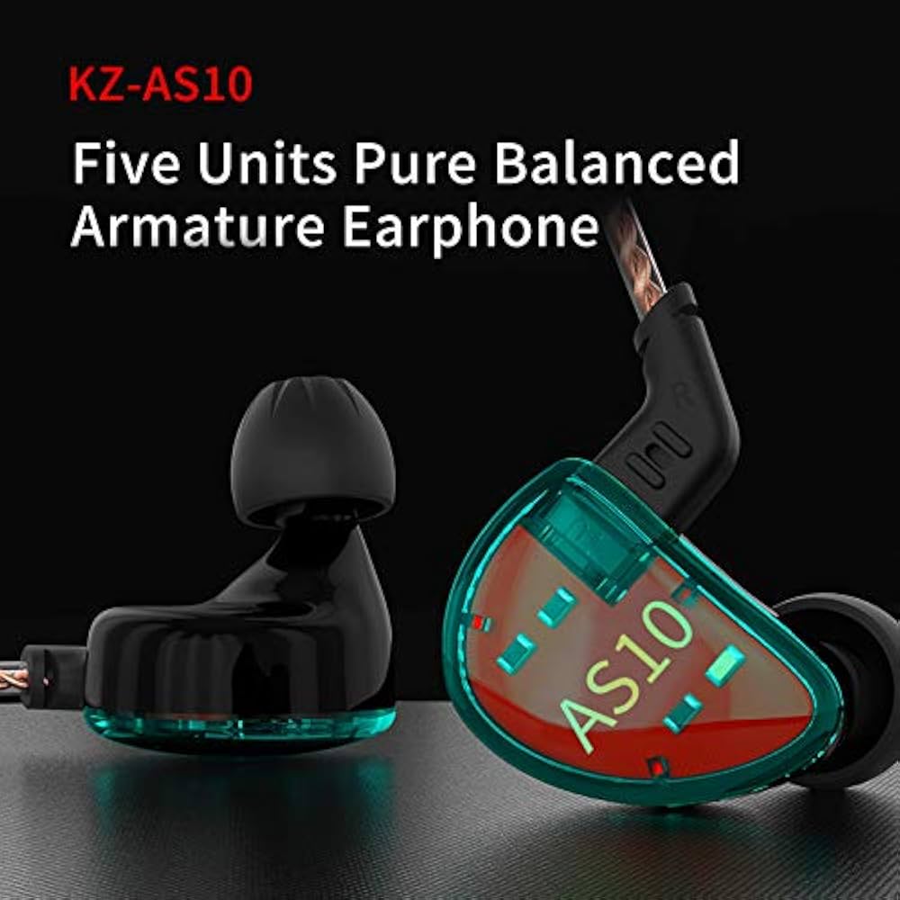 Amazon.co.jp: KZ AS10 5BA ハイエンドKZイヤホン イヤモニ有線