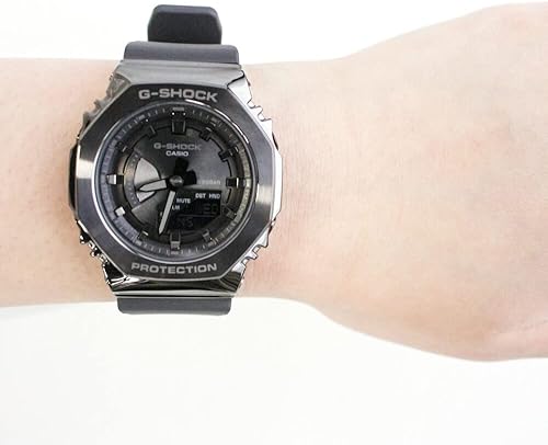 Miniatura 4 de CASIO G-Shock G-Shock G-Shock G-Shock Reloj de pulsera para mujer, Ana-Digital, acero inoxidable, gris, GM-S2100B-8A Parallel Import, Moderno,
