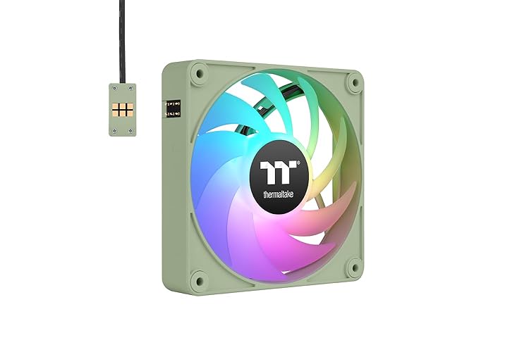 Thermaltake CT120 EX ARGB Matcha Green 3 Fan Pack - 120 mm - Matcha green
