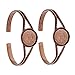 Produktbild sharprepublic 2X Retro Armreif Basis Armband Cabochon Einstellung DIY Schmuckherstellung Zubehör