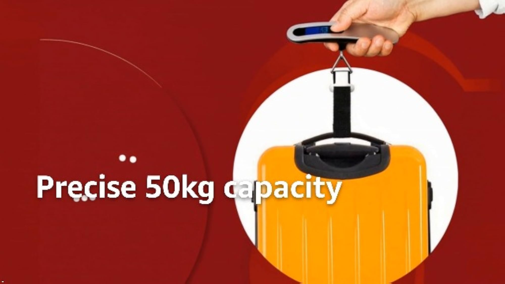 Digital Weighing Scale, 50 kg Capacity, Portable