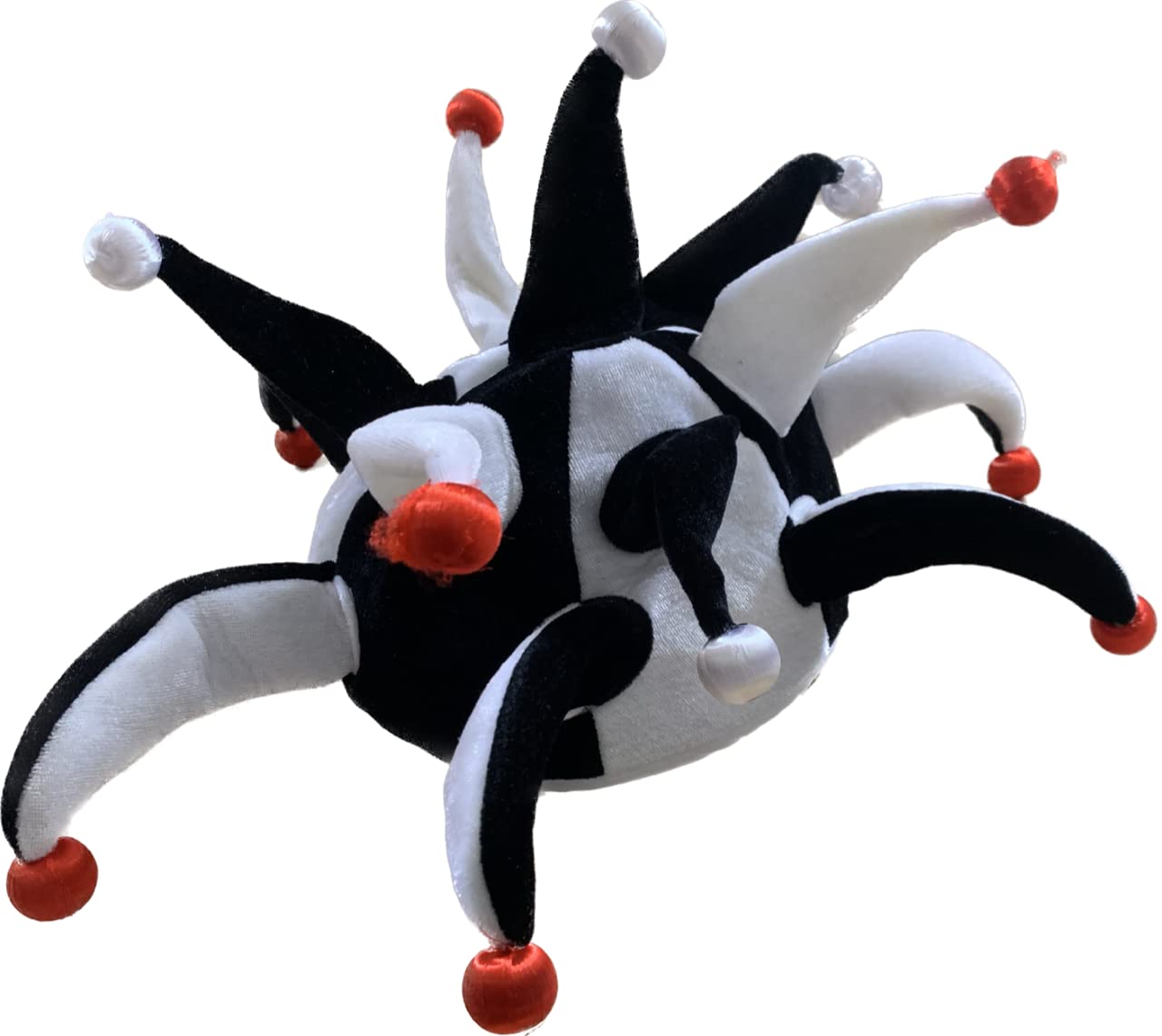 Light Up Jester hat - Black & White - Football Hat -Newcastle, Fulham, Notts County