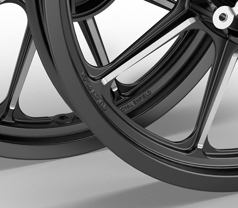 Image of Royal Enfield 1990612 Black Alloy Wheels-Dual for Classic 350