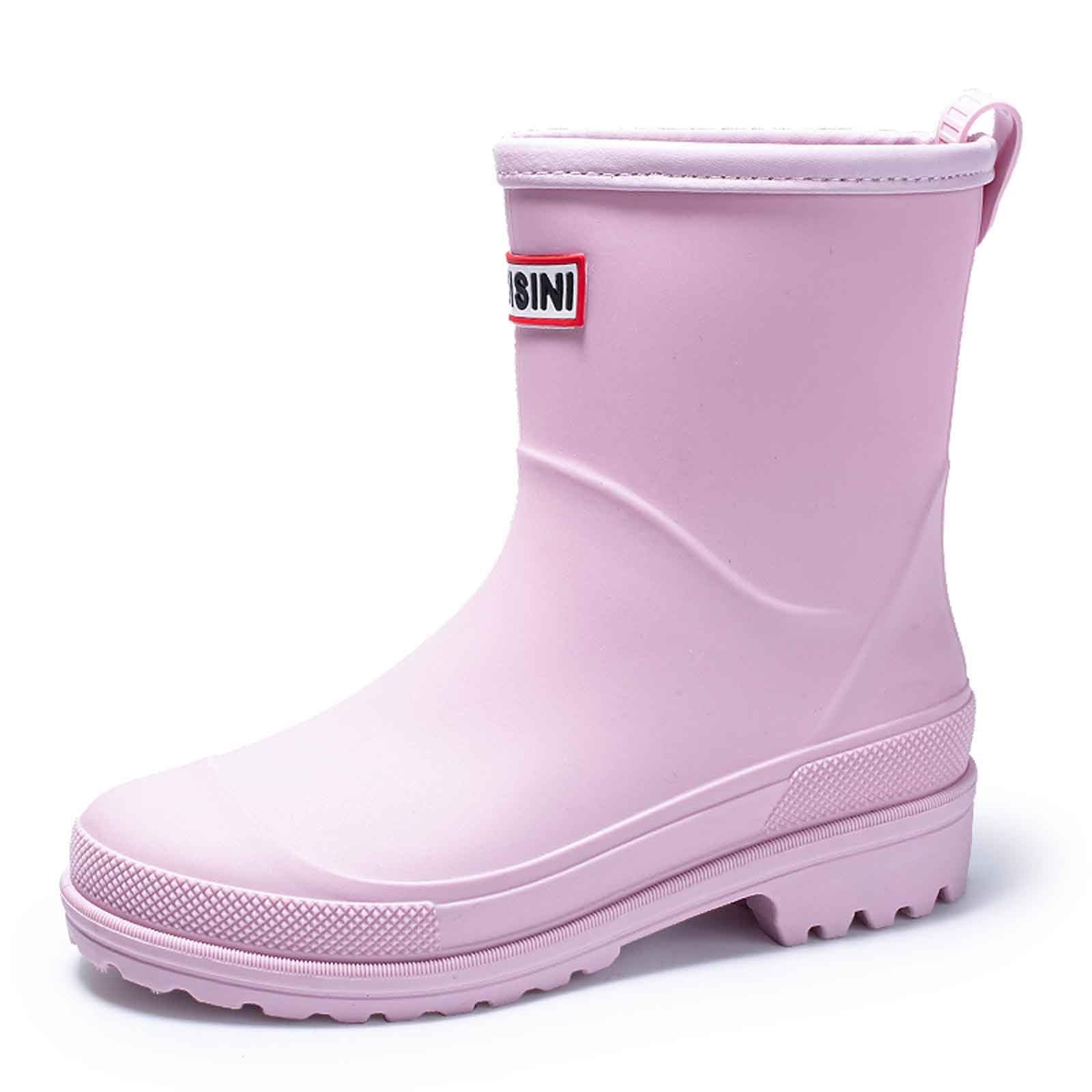 Genérico Elegantes Zapatos de Lluvia para Mujer diseño Punta Cerrada Plana cómoda Modernos versátiles Ideales Temporada lluviosa Combinar Impermeables