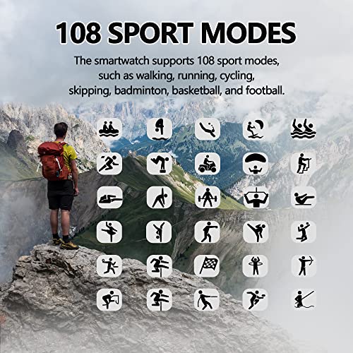 Vomepea Smart Watch(Answer/Make Call), Fitness Tracker With Heart Rate Monitor, Smartwatches 1.9" Touch Screen Ip68 Waterproof Sleep Monitoring Pedometer Smart Watch For Men Women #TOP1