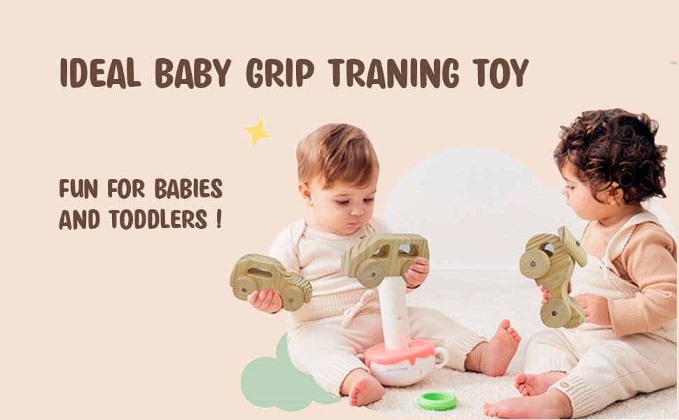 ANAIZA Wooden Vehicle Toy Set for Toddlers –Montessori Wooden Vehicles Like car, Van and Helicopter – Eco-Friendly, Smooth Edges, Non-Toxic Paint –Ideal for Ages 1-3 (Helicopter) 1
