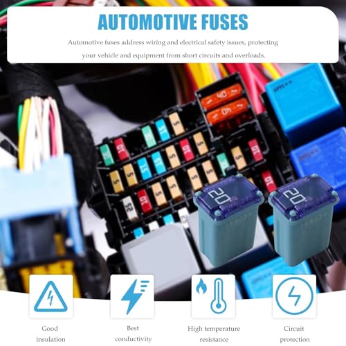 Kit de fusibles automotrices M-CASE Norheirui, 25 unidades, fusibles microcartucho multicolor de 15 A a 40 A para autos y SUV miniatura 5