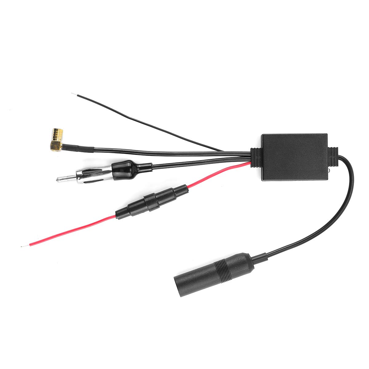YONGYAO Adattatore splitter per antenna nero per auto universale DAB KFZ