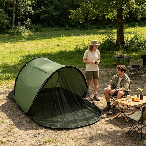 Tienda mosquitera plegable para evitar insectos en camping y terraza 3