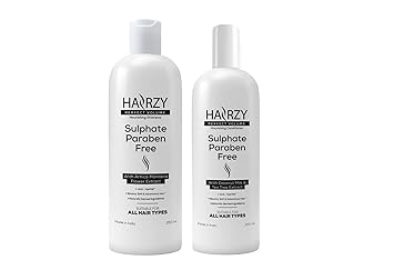 HAIRZY Natural Shampoo & Conditioner Combo Perfect Volume Nourishing,Volumizing Hair Anti Hair Fall Shampoo and Conditioner -For ,Bouncy,Shiny,Thicker and Healthy Hair-Natural Ingredients,Sulphate Paraben and Harmful Chemicals Free
