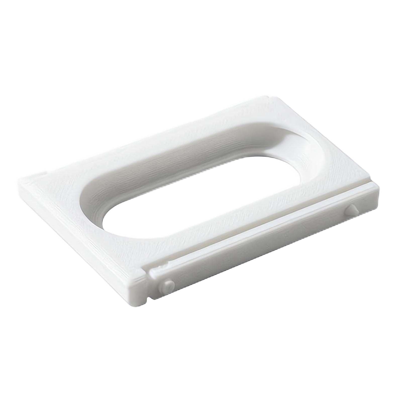 For Fitbit Air & Whoop 5.0 Combo Mount Adapter – Modular Interchangeable Rear Clip Holder, Creative DIY Accessory Frame for Hybrid Wearing (White)