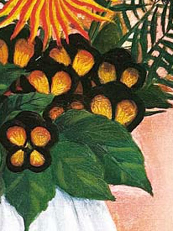 Amazon.co.jp: JHA 絵画 アート額絵 世界の名画 ルソー「花」W495×H610