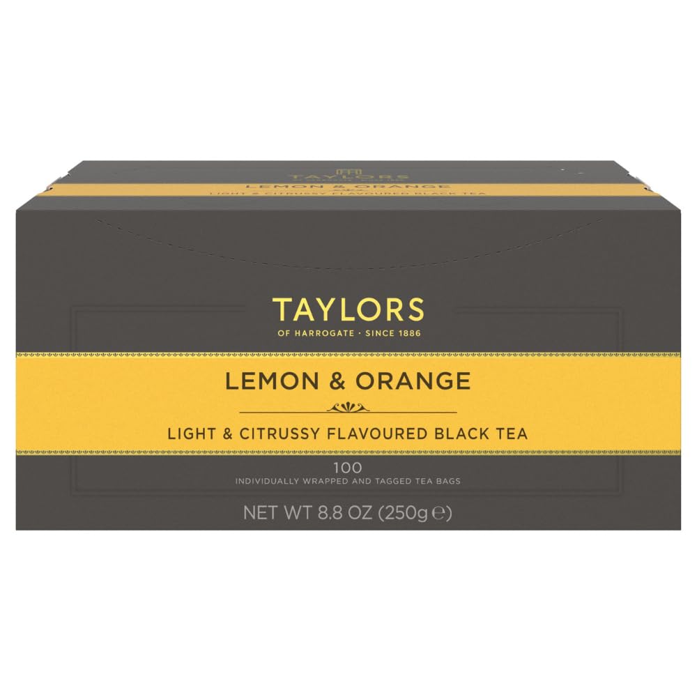 Wrapped Tea Bags, Lemon and Orange, 100 Count