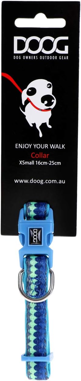 DOOG - Soft and Breathable Neoprene Padded Adjustable Dog Collar Available: XSmall, Small, Medium, and Large Dogs and Puppies for Walking, Running, Water Friendly Pool Lake Beach Swimming