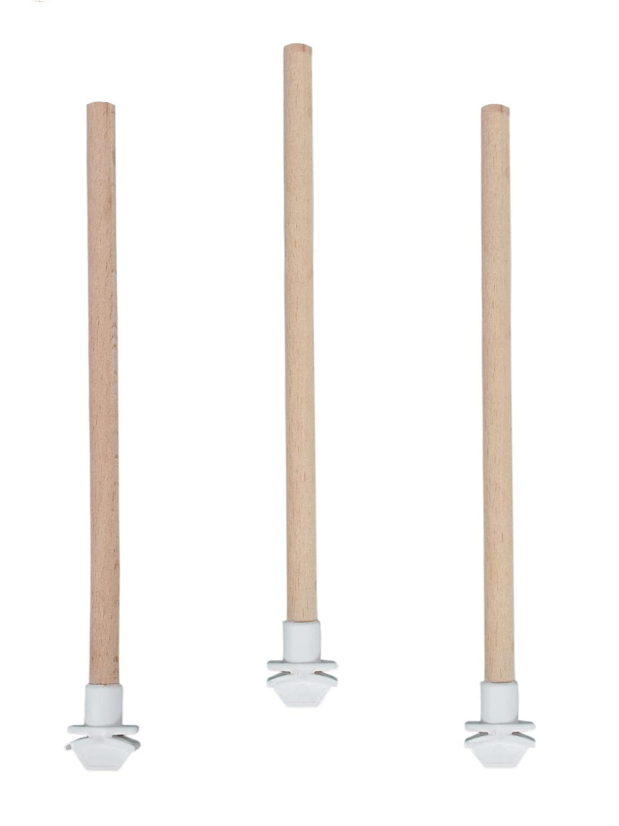 Petistera 3'lü Ahşap Pürüzsüz Muhabbet Kuşu Tüneği 25 cm