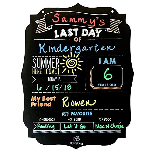 Fayfaire First Day of School Chalkboard | Back to School Sign for 1st Day of School Stats | Milestone Photo Prop