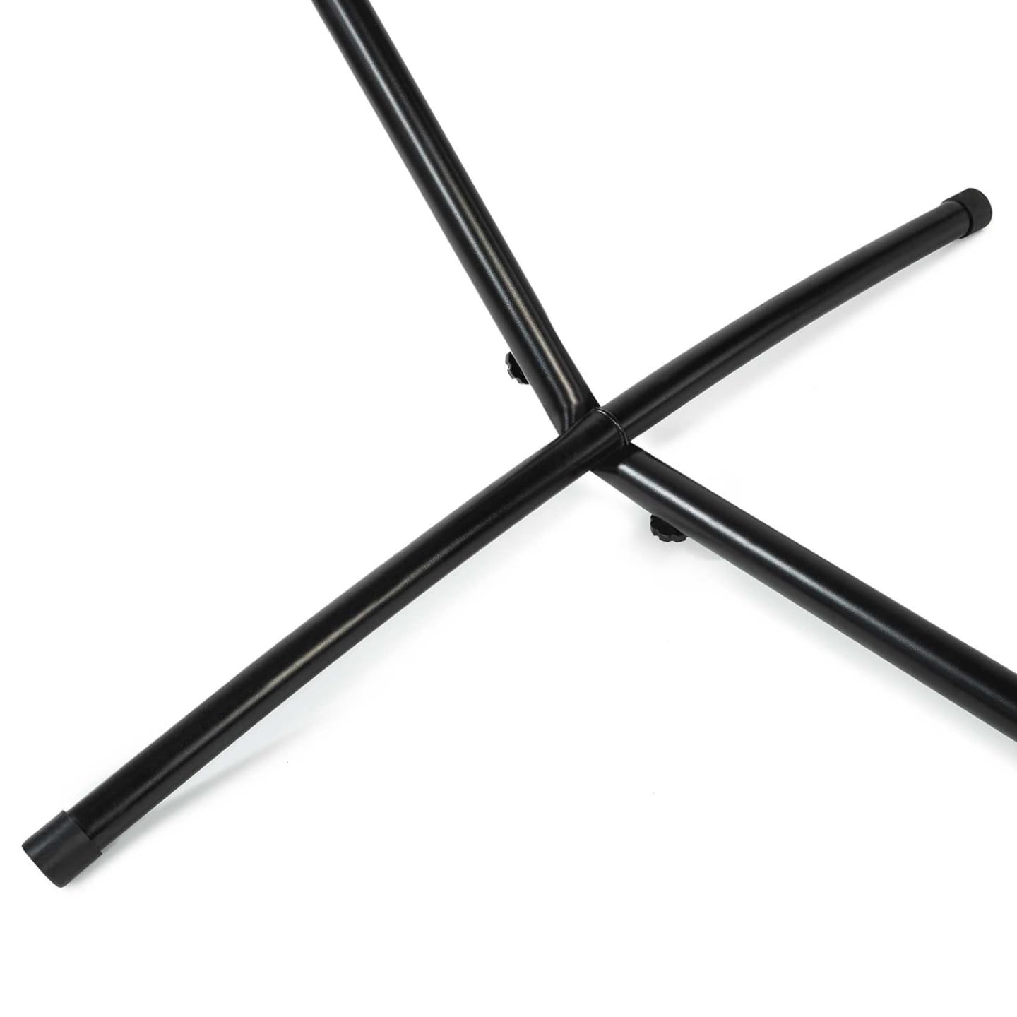 IDMarket – Hamaca con soporte de metal negro y tela topo